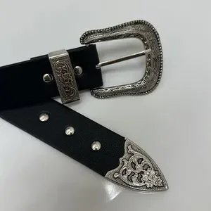 Accessories | Ladies 37 Inch Cowboy Belt Silver Buckle And  display picture 1